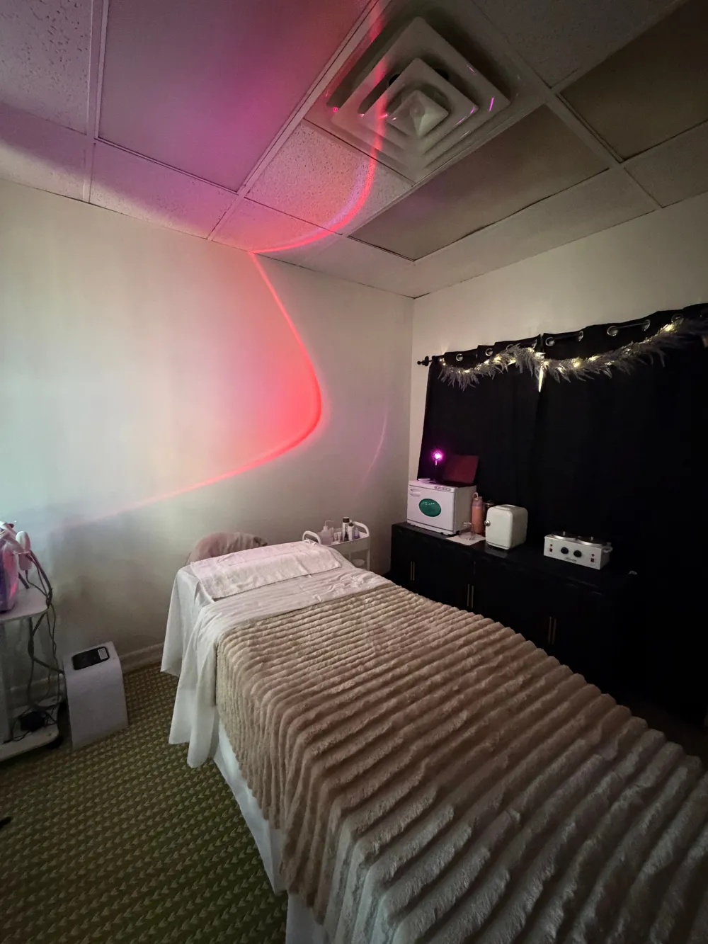 Emily's treatment suite at All In One Beauti Studios